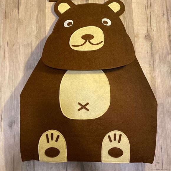 Huntington Home Bear Felt Storage Containers - Picture 1 of 3